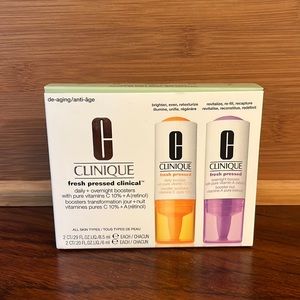 NEW Clinique fresh pressed clinical - 4 piece set.